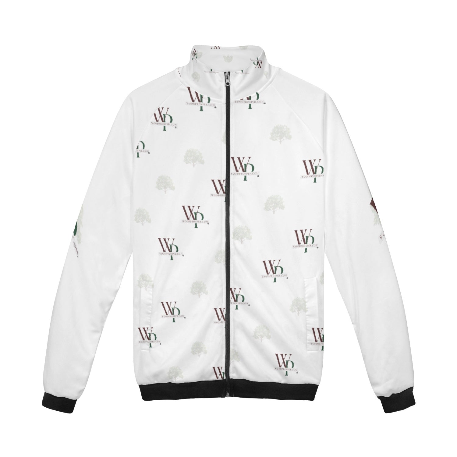 Wood Prosper New Stand Collar Zipper-up Men's Hoodie