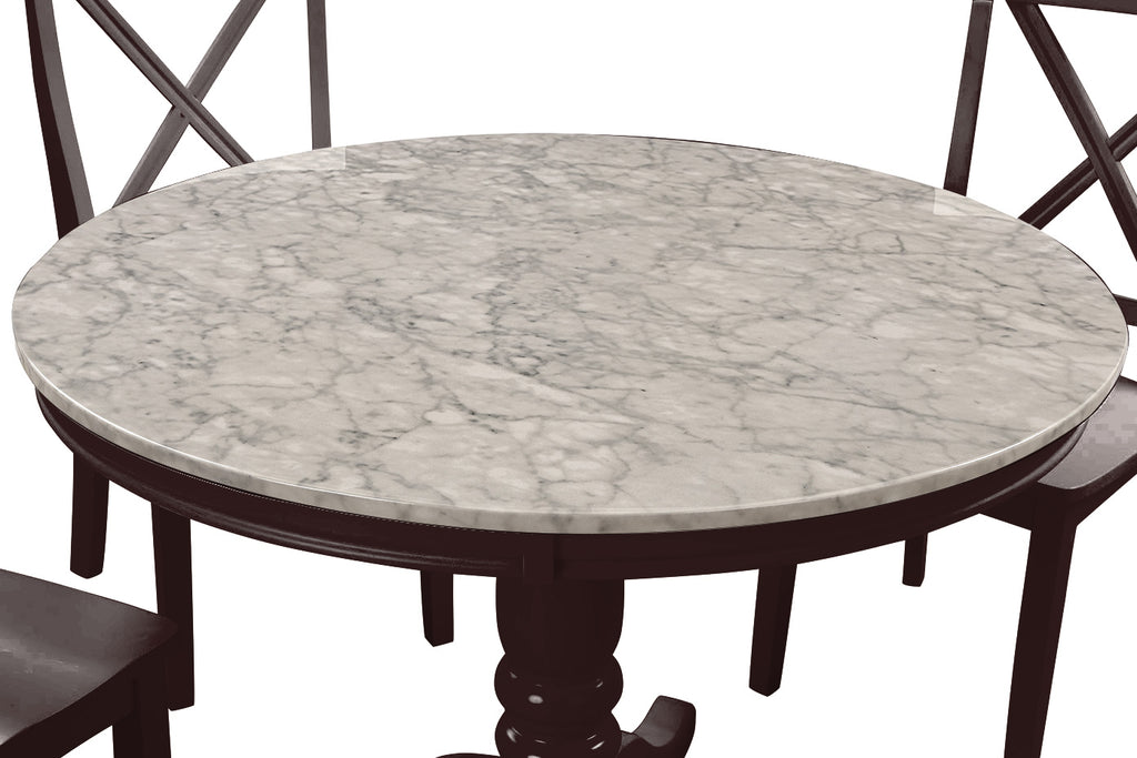 5 Pieces Dining Table and Chairs Set for 4 Persons, Kitchen Room Solid Wood Table with 4 Chairs