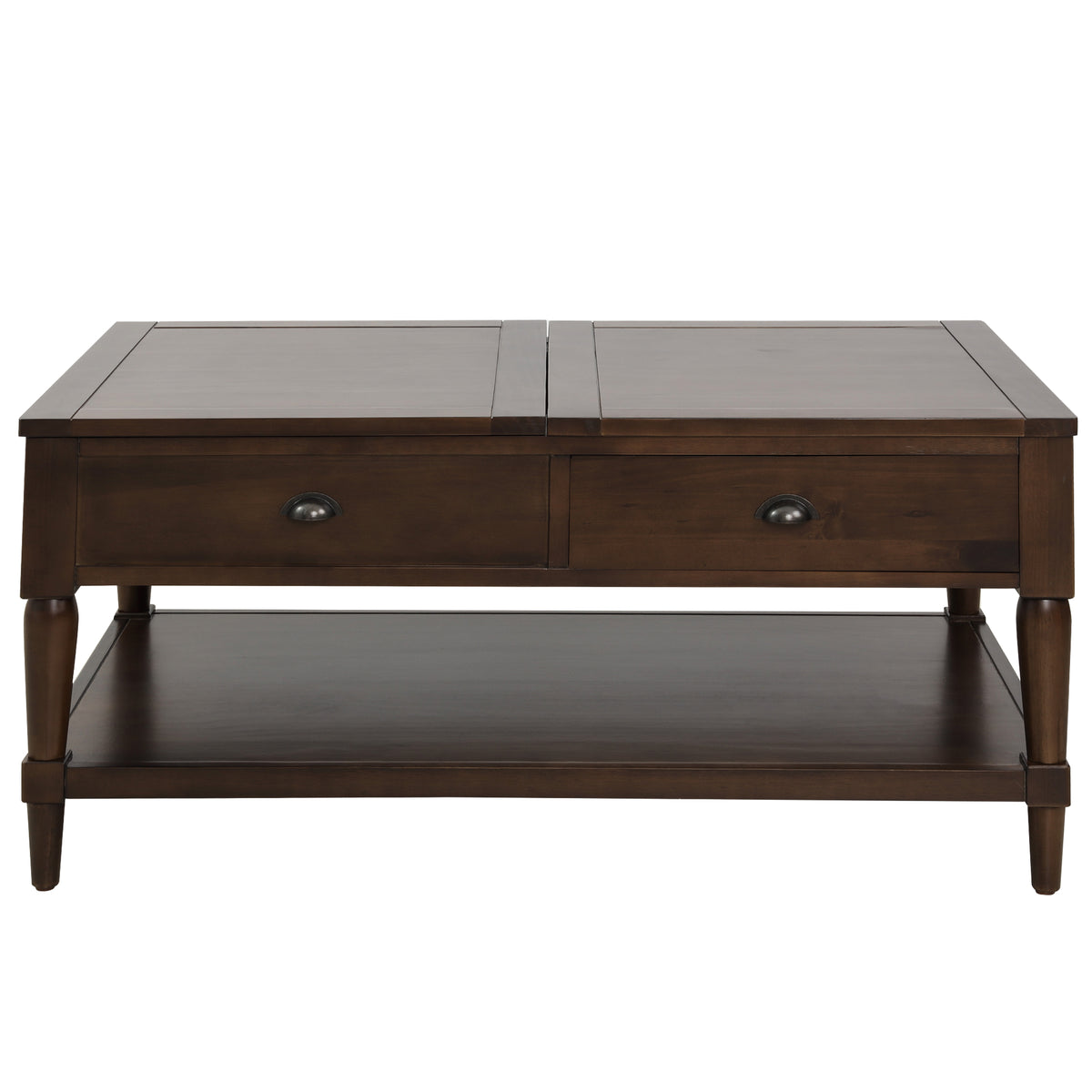 Coffee Table Lift Top Wood Home Living Room , with 1 Drawer and ShelfBrown
