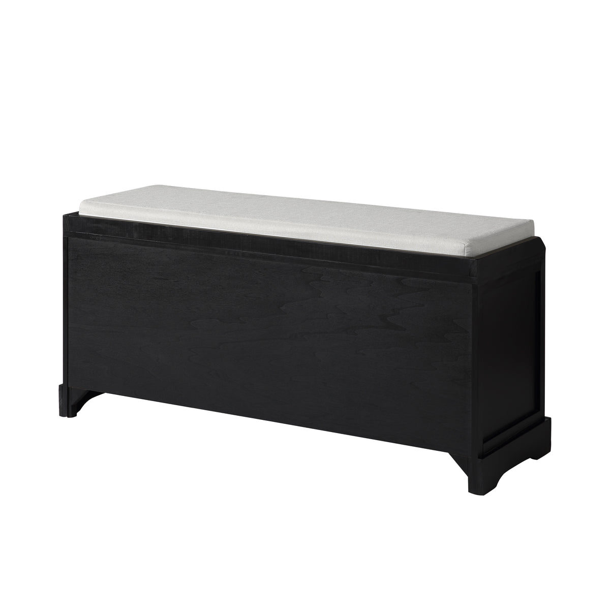 Homes Collection Wood Storage Bench with 3 Drawers and 3 Baskets
