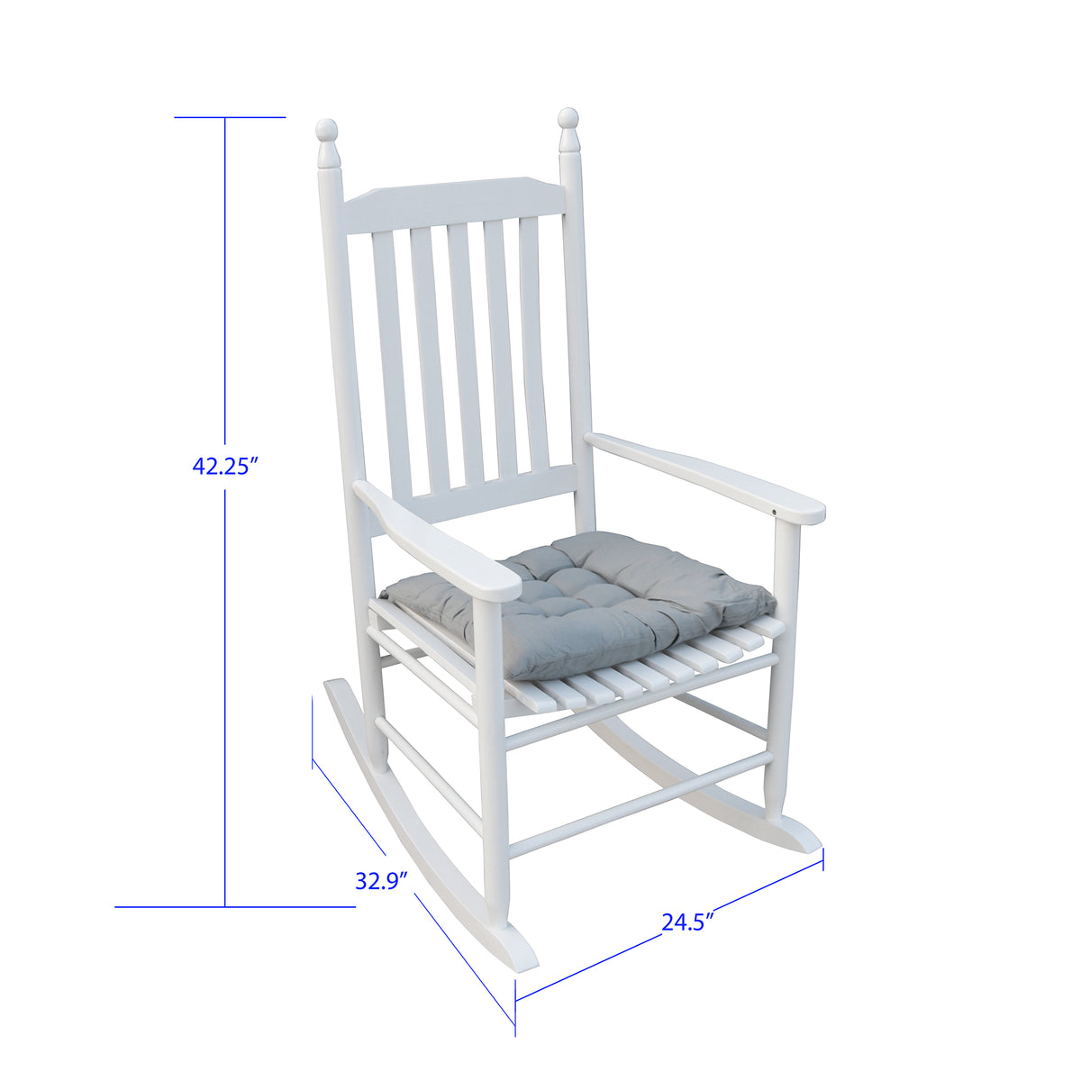 wooden porch rocker chair  WHITE