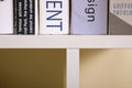 5-Tiers Bookshelf Free Standing Wood Bookcase, S-Shaped 5 Shelves Book Case for Home Office (White)