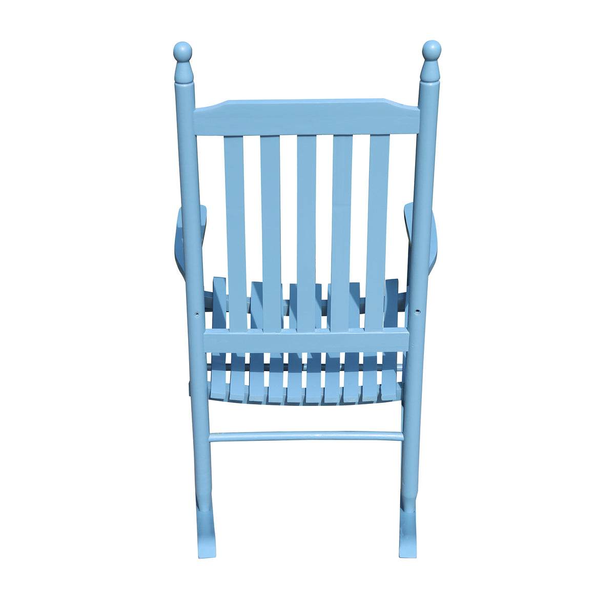 wooden porch rocker chair  blue