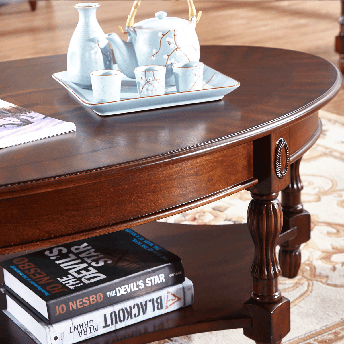 COCKTAIL TABLE,WOOD TOP
