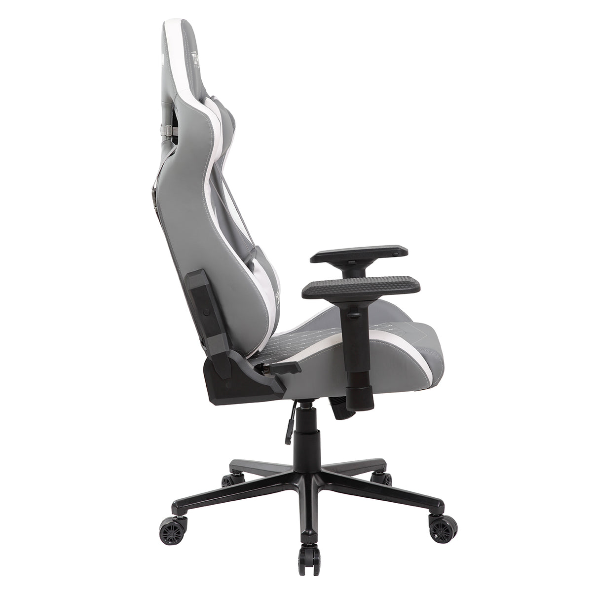 Techni Sport TS-83 Ergonomic High Back Racer Style PC Gaming Chair, Grey/White
