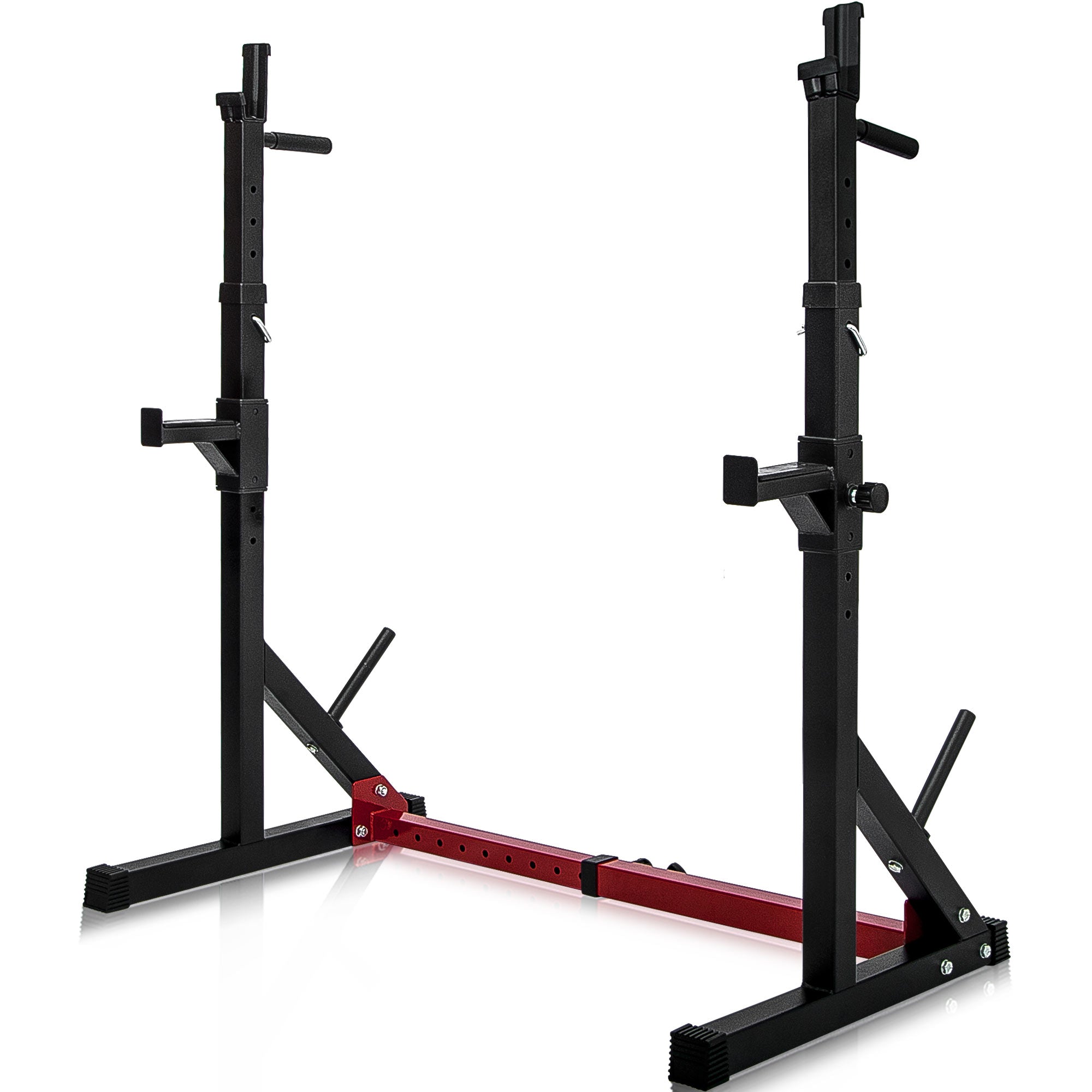 Adjustable Barbell Rack Max Load 550LBS Multi-Function Dipping Station Squat Stand Home Gym Fitness Weight Bench Press Stand