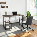 Wooden Desk with 2 Storage Racks