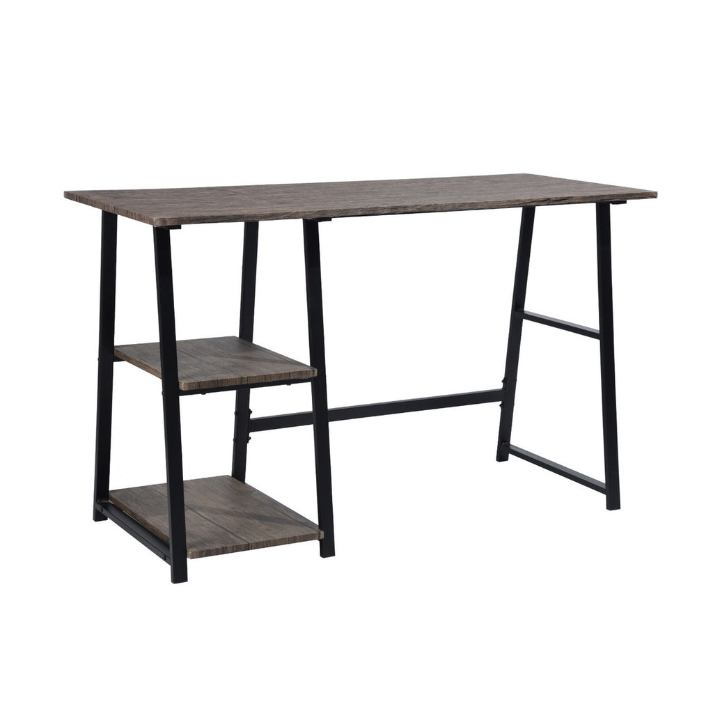 Wooden Desk with 2 Storage Racks
