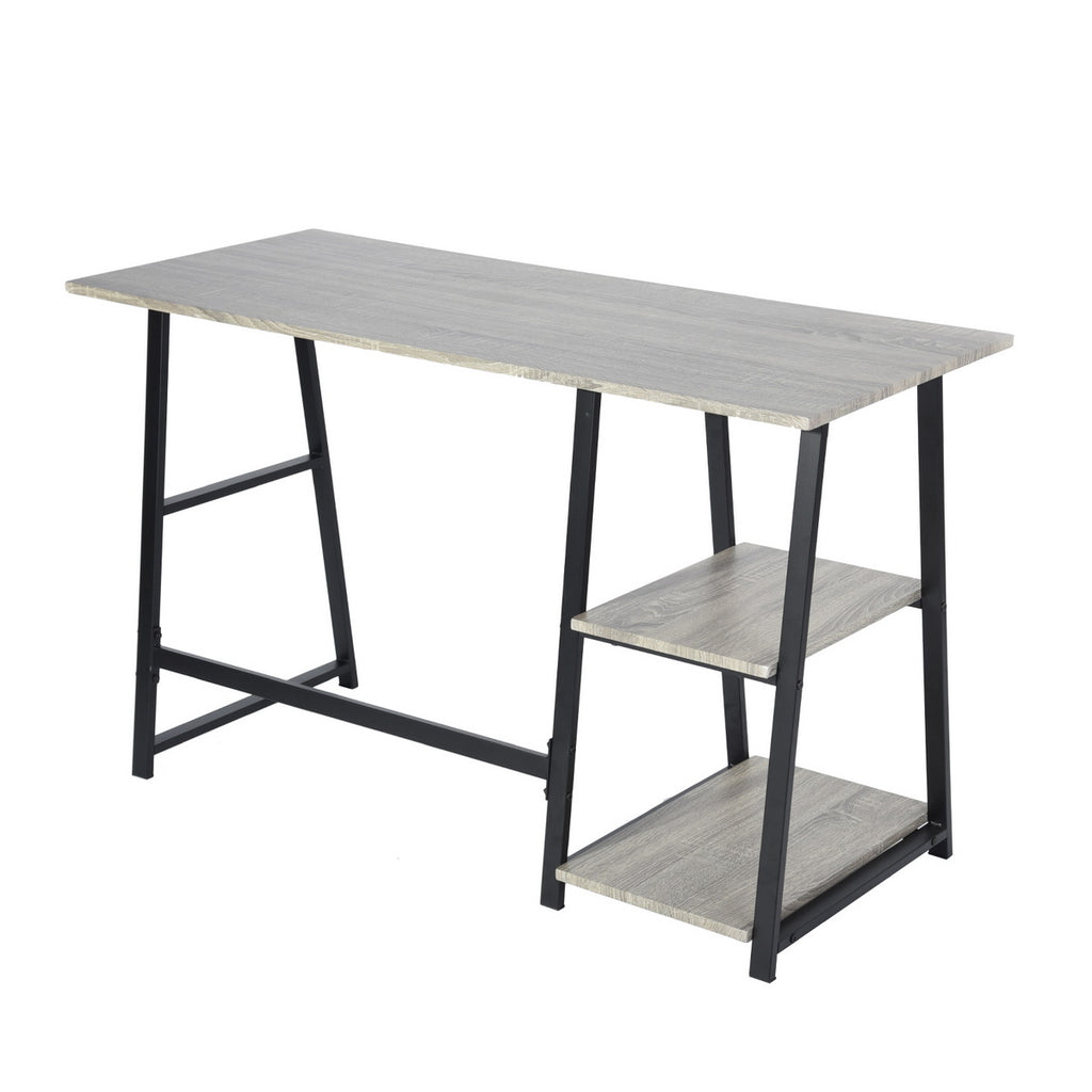 Wooden Desk with 2 Storage Racks