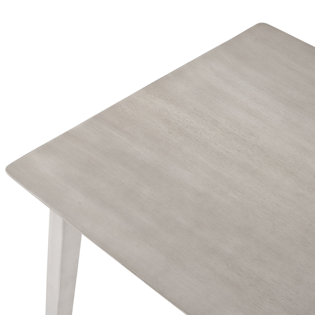 Farmhouse Rustic WoodKitchen Dining Table,Light Grey+White