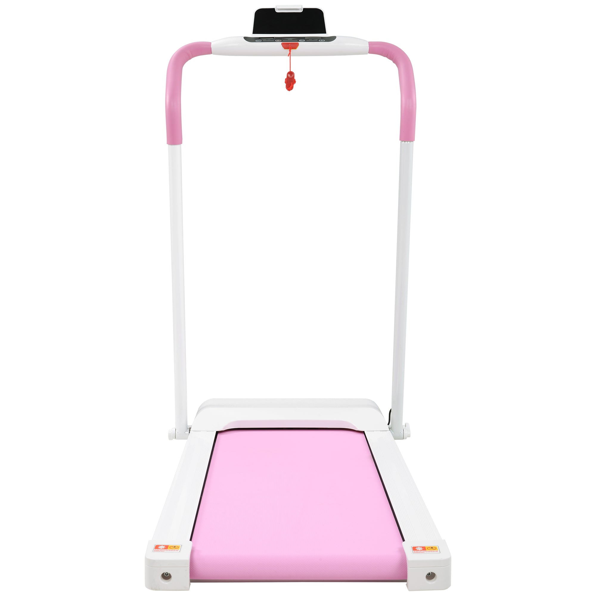 FYC Treadmill Folding Treadmill for Home Portable Electric Motorized Treadmill Running Exercise Machine Compact Treadmill for Home Gym Fitness Workout Walking, No tallation Required, WhitePink
