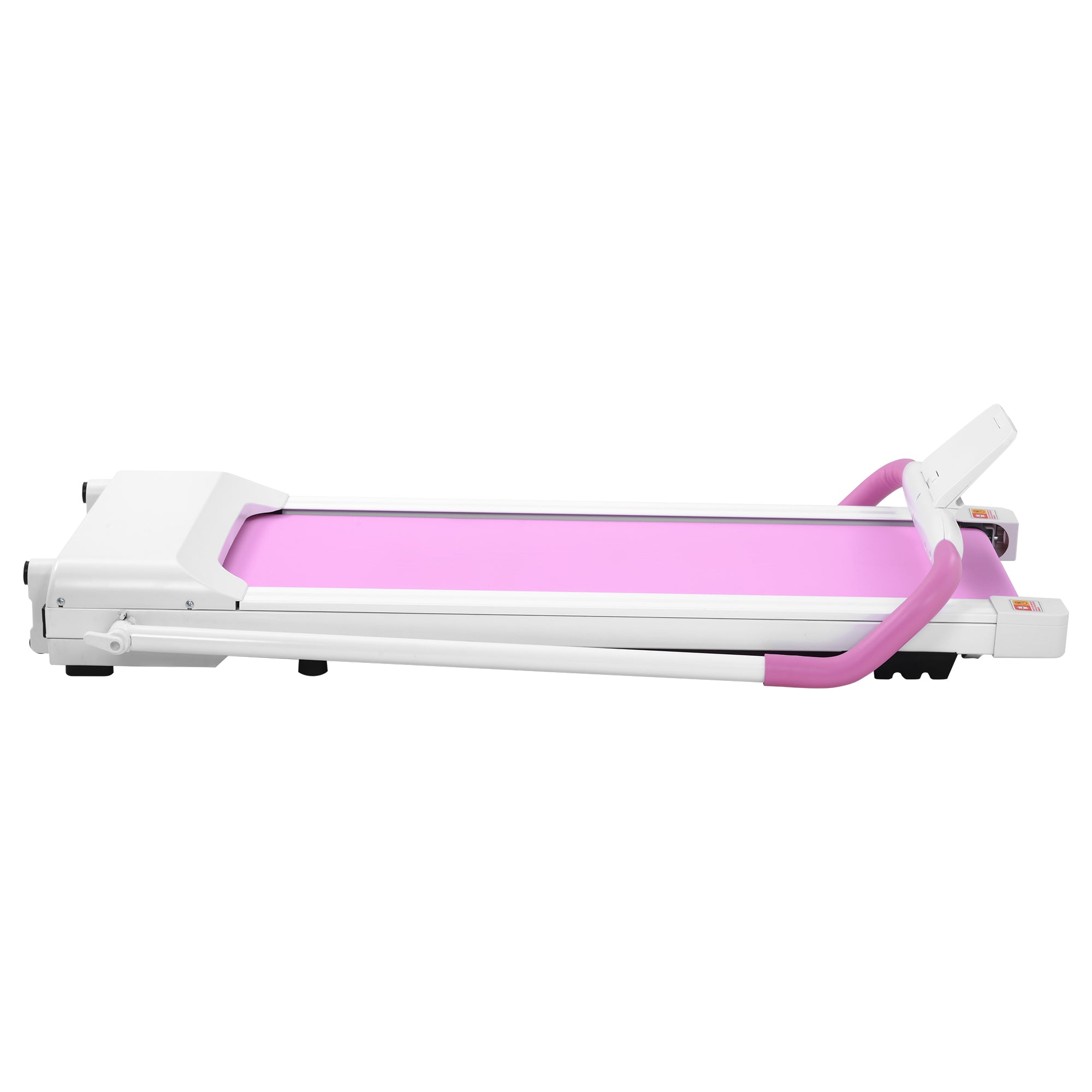 FYC Treadmill Folding Treadmill for Home Portable Electric Motorized Treadmill Running Exercise Machine Compact Treadmill for Home Gym Fitness Workout Walking, No tallation Required, WhitePink