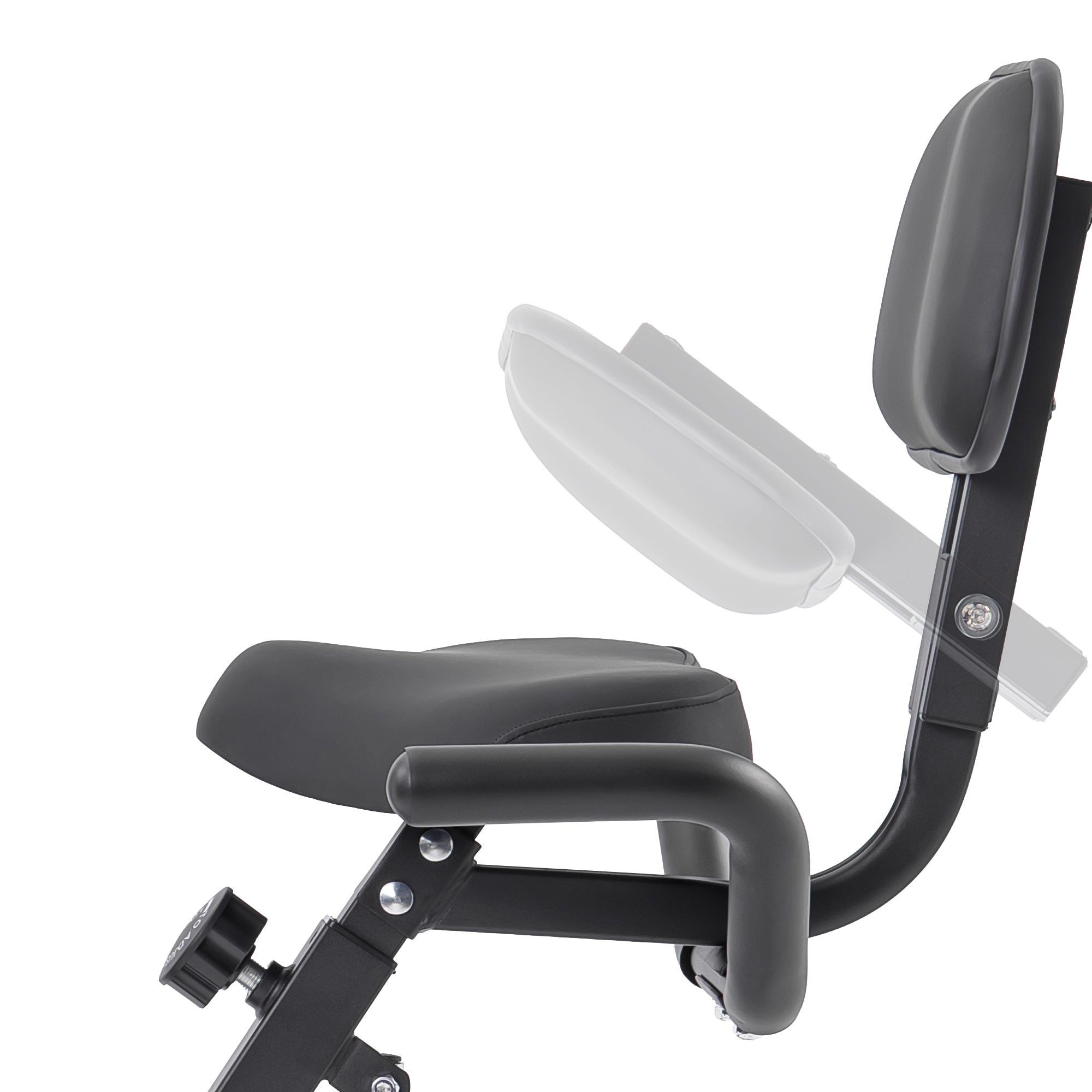 Folding Exercise Bike, Fitness Upright and Recumbent X-Bike with 10-Level Adjustable Resistance, and Backrest
