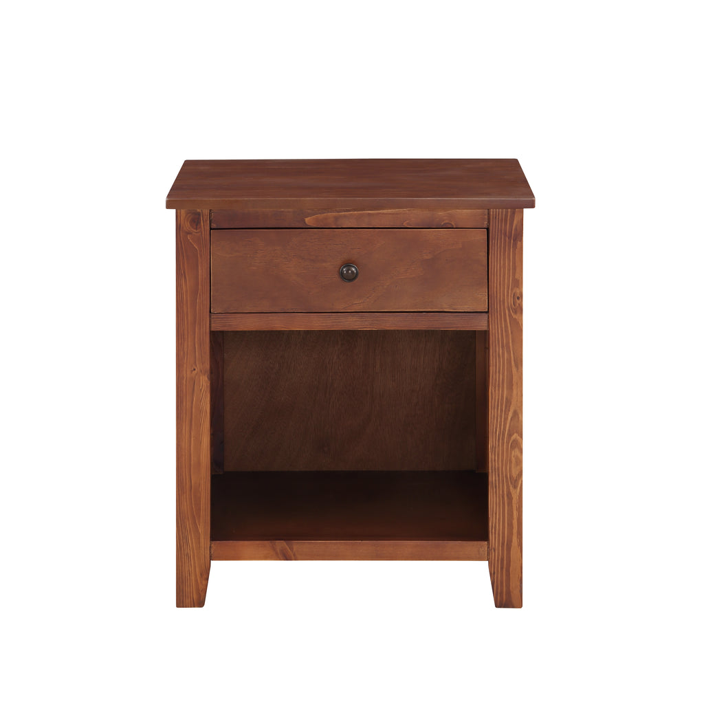 U_Style 1 Drawer Nightstand Solid Wood, Traditional Design