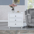 3-Drawer Nightstand Storage Wood Cabinet