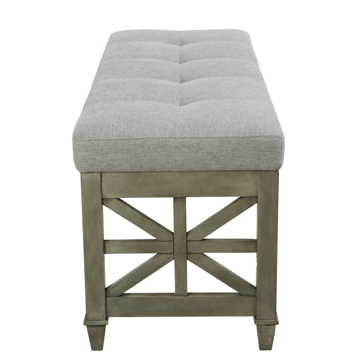 American Solid Wood High Elastic Shoe Changing Stool(Dark Grey)