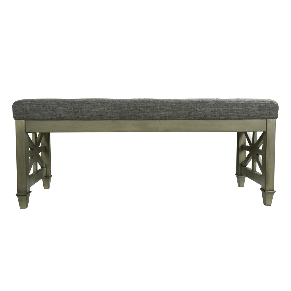 American Solid Wood High Elastic Shoe Changing Stool(Dark Grey)