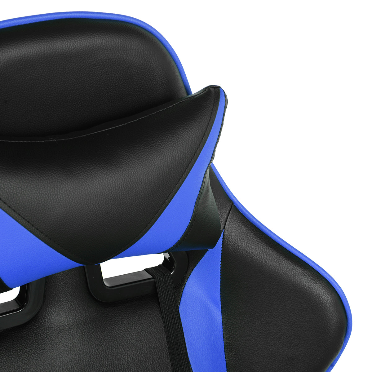Gaming Chair with Swivel &amp; Lumbar Support, Blue &amp; Black