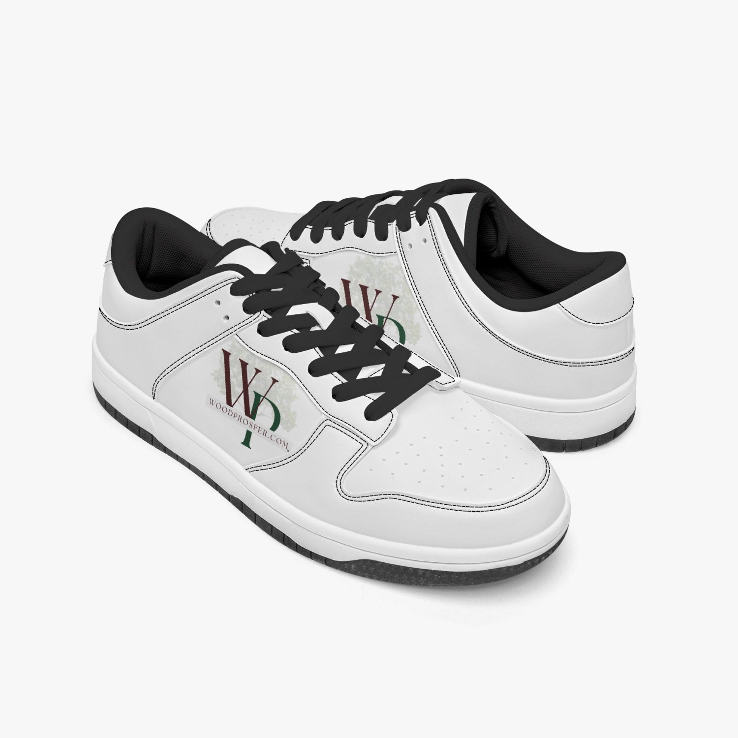 Wood Prosper Low-Top Leather Sneakers