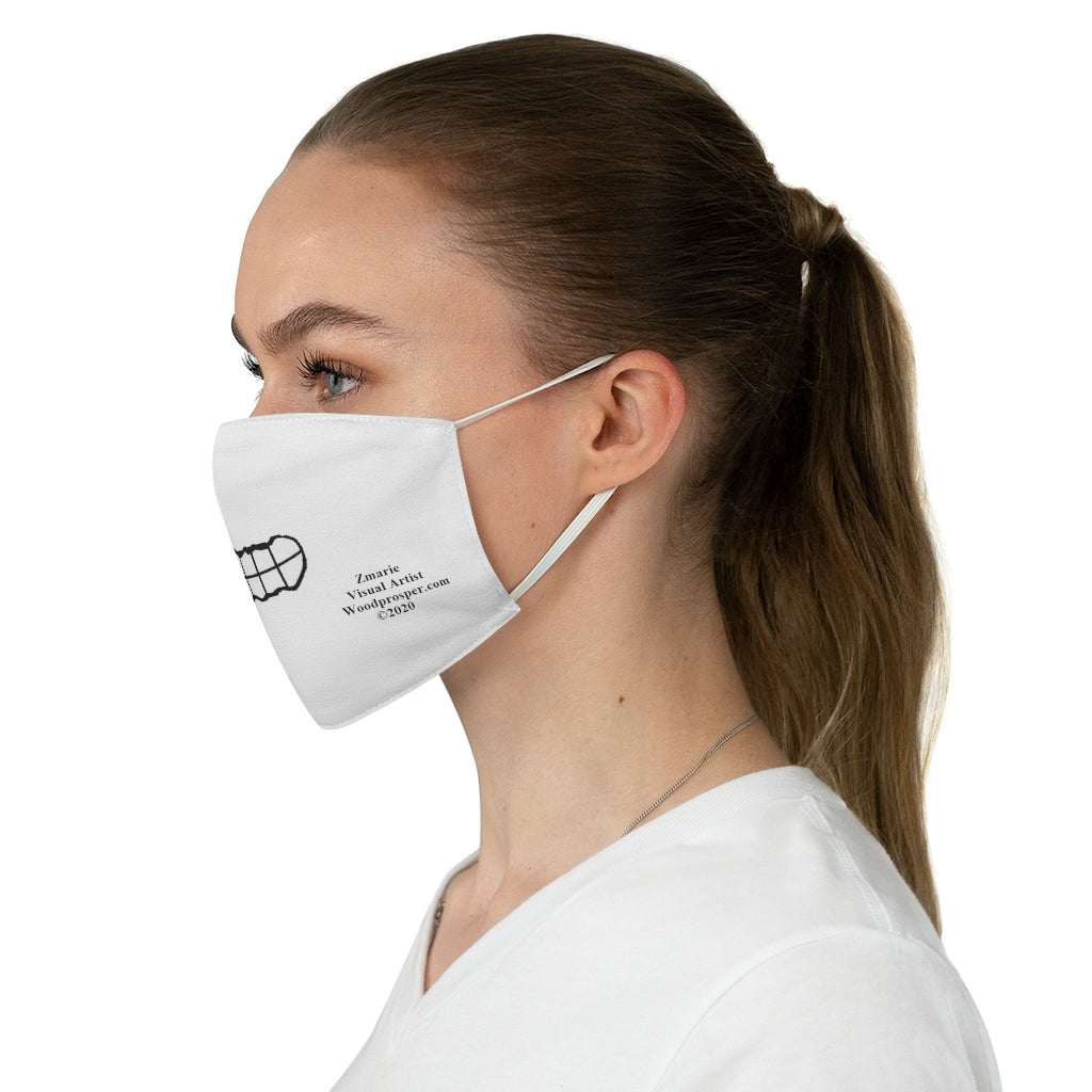 Emoji Mood Mask- Grinning Facial Expression Fabric Mask