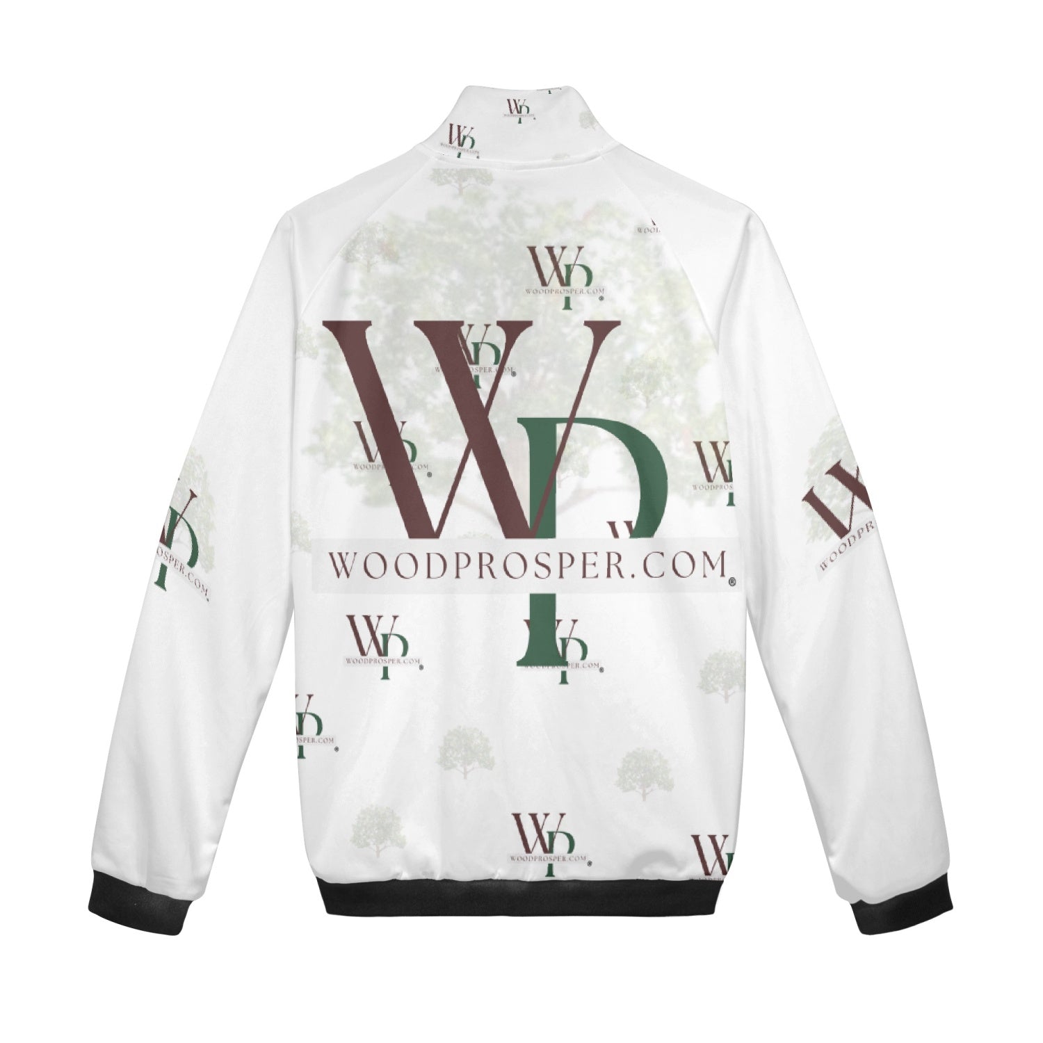 Wood Prosper New Stand Collar Zipper-up Men's Hoodie