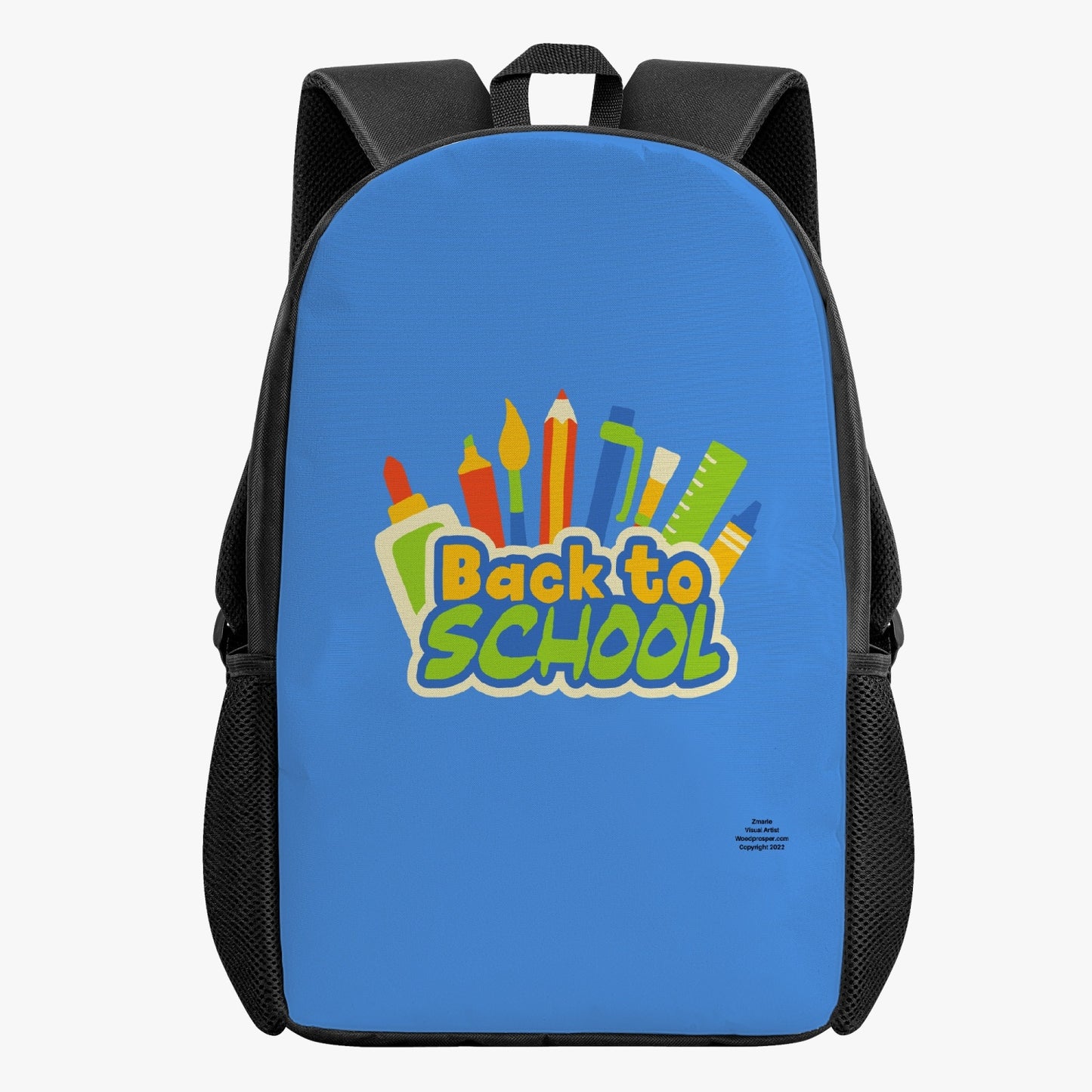 Back To School Kid's School Backpack (Blue)