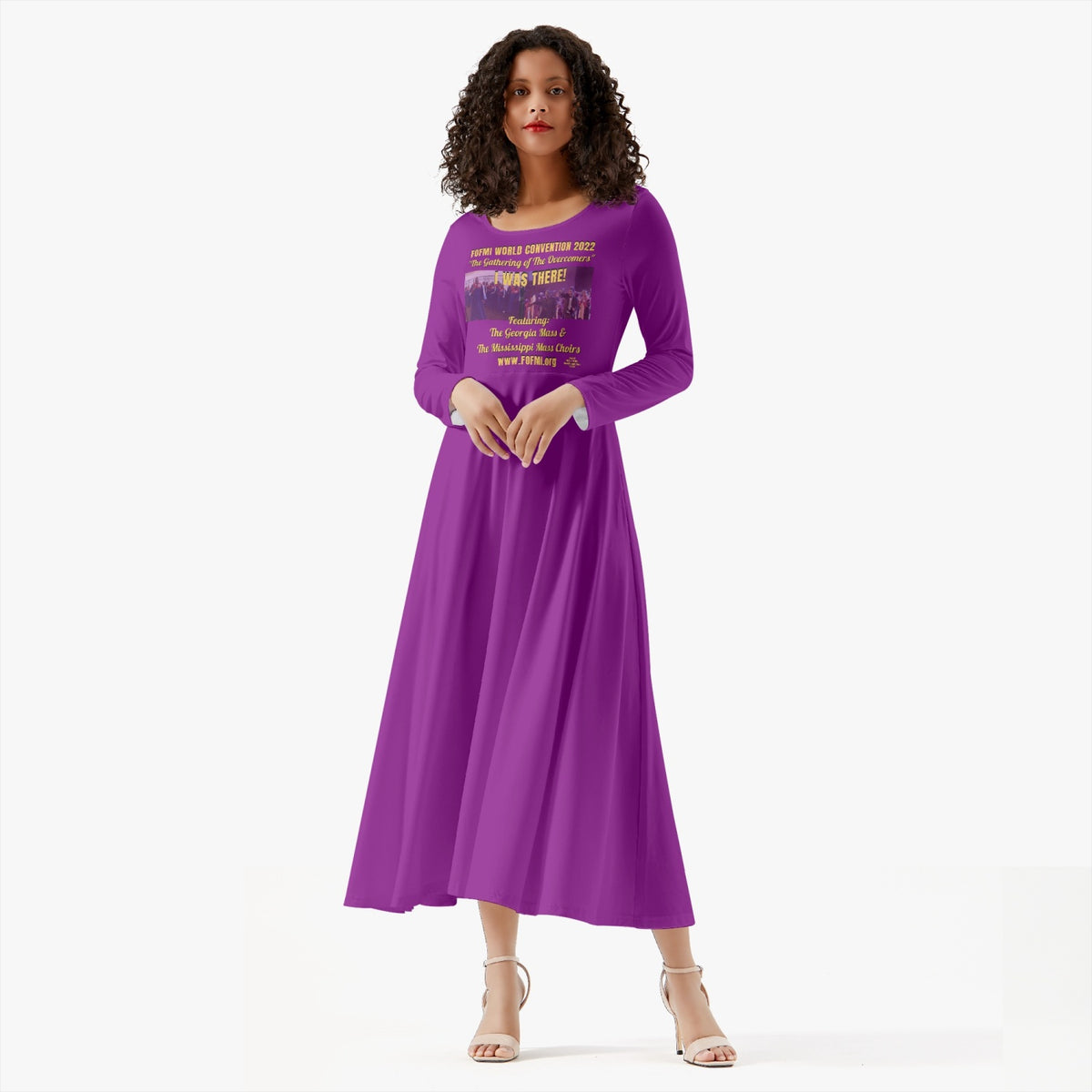 FOFMI World Convention 2022 Women's Long-Sleeve One-piece Dress