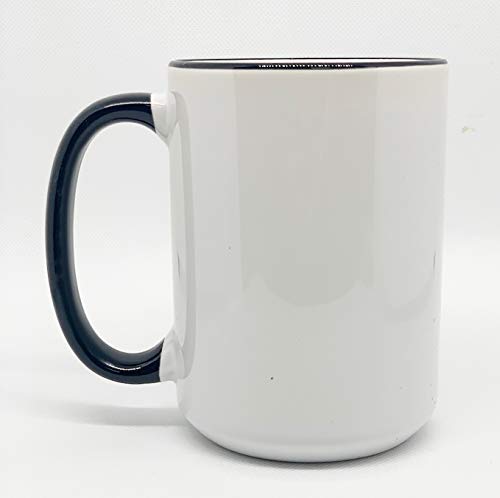 Gobble Me, Swallow Me Funny Thanksgiving Mug, Ceramic 15oz Mug, Fall Coffee Mug, Colored Handle, White Elephant gift under $20