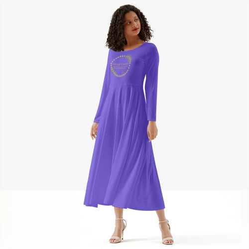 ABAM Center Basic Women's Long-Sleeve One-piece Dress