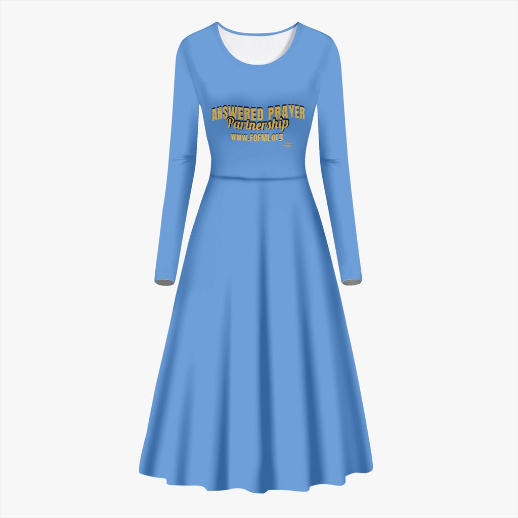 ANSWERED PRAYER PARTNERSHIP Women's Long-Sleeve One-piece Dress