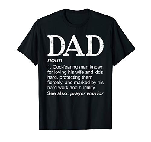 Christian Dad Definition Fathers Day DAD T-Shirt