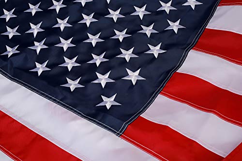 Great Outdoor American Flag: Longest Lasting US Flag Made from Nylon - Embroidered Stars - Sewn Stripes - UV Protection Perfect for Outdoors! USA Flag (3x5 ft)