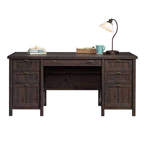 Executive Desk, L: 65.12" x W: 29.53" x H: 30.0", Coffee Oak