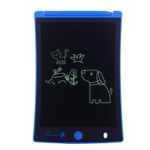 LCD Writing Tablet,Electronic Writing &Drawing Board Doodle Board,Sunany 8.5" Handwriting Paper Drawing Tablet Gift for Kids and Adults at Home,School and Office, Blue