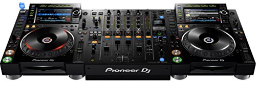 Pioneer DJ CDJ-2000 Professional DJ Multi-Player with DJM-900NXS2 Share 4 Channel Professional DJ Mixer and Zorro Cloth (Bundle w/DJM-900NXS2, CDJ-2000NXS2)