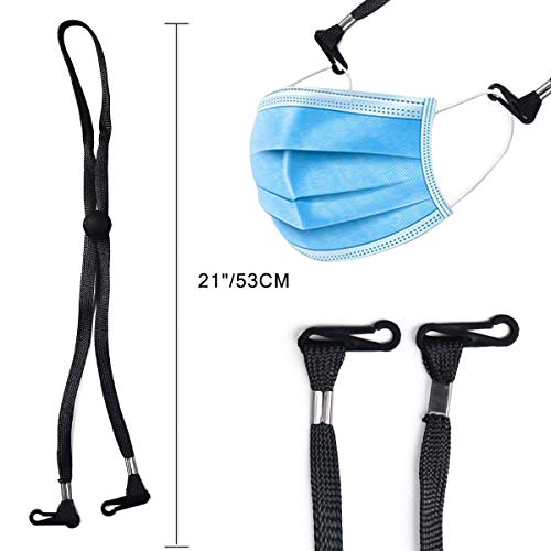 Mask Lanyard, 6 PCS Face Mask Adjustable Lanyard Strap for Face Mask
