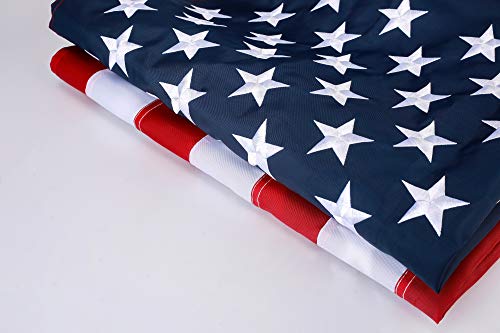 Great Outdoor American Flag: Longest Lasting US Flag Made from Nylon - Embroidered Stars - Sewn Stripes - UV Protection Perfect for Outdoors! USA Flag (3x5 ft)