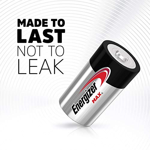 Energizer Max D Batteries, Premium Alkaline D Cell Batteries (12 Battery Count)