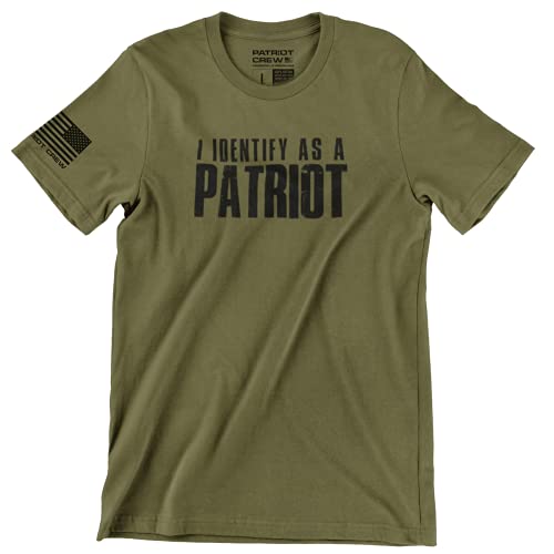 Patriot Crew, I Identify as a Patriot T-Shirt, American Made Graphic Tee