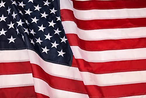Great Outdoor American Flag: Longest Lasting US Flag Made from Nylon - Embroidered Stars - Sewn Stripes - UV Protection Perfect for Outdoors! USA Flag (3x5 ft)
