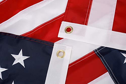 Great Outdoor American Flag: Longest Lasting US Flag Made from Nylon - Embroidered Stars - Sewn Stripes - UV Protection Perfect for Outdoors! USA Flag (3x5 ft)
