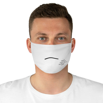 Emoji Mood Mask- Sad Face Expression Fabric Face Mask