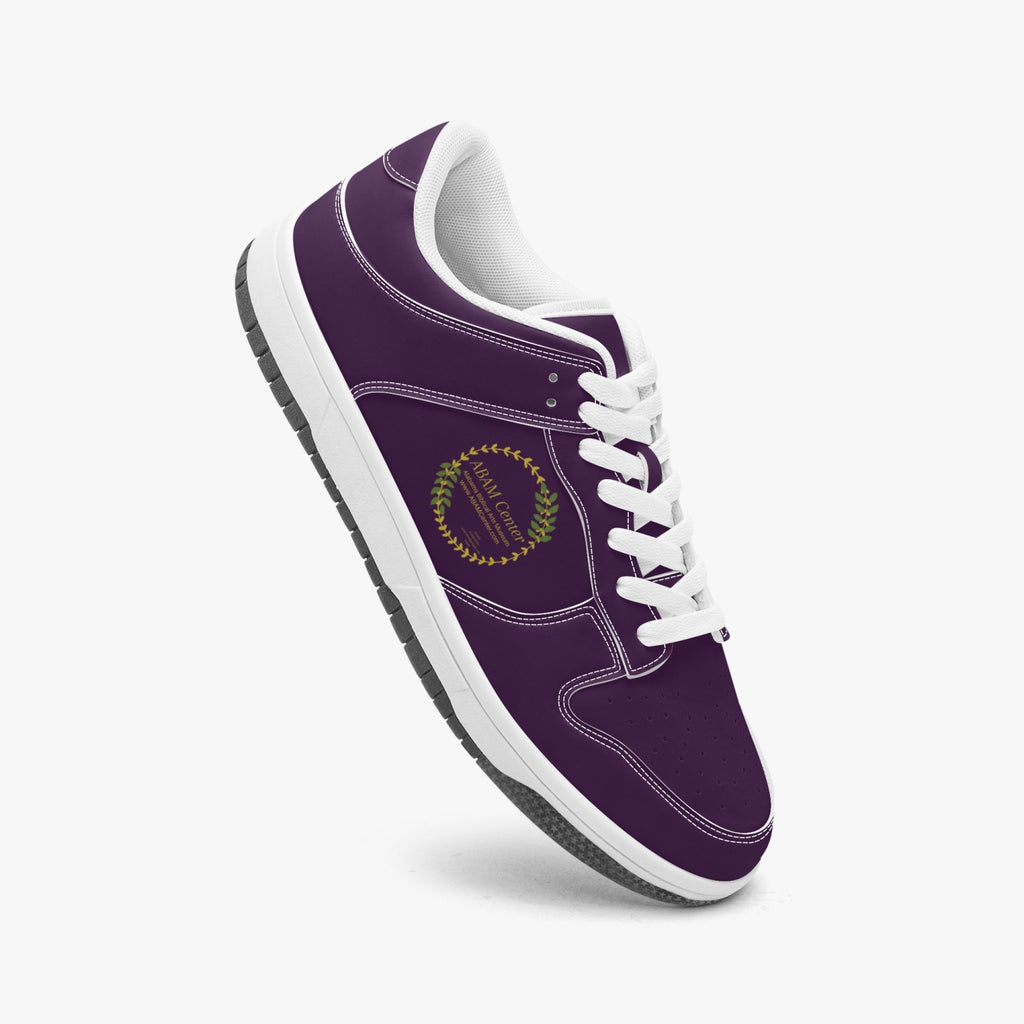 ABAM Center Dunk Stylish Low-Top Leather Sneakers