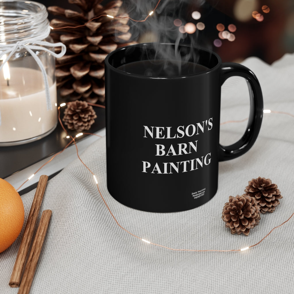Nelson 11oz Black Mug