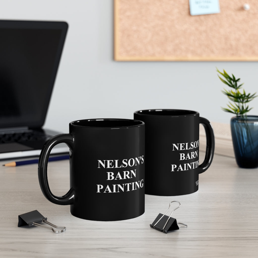 Nelson 11oz Black Mug