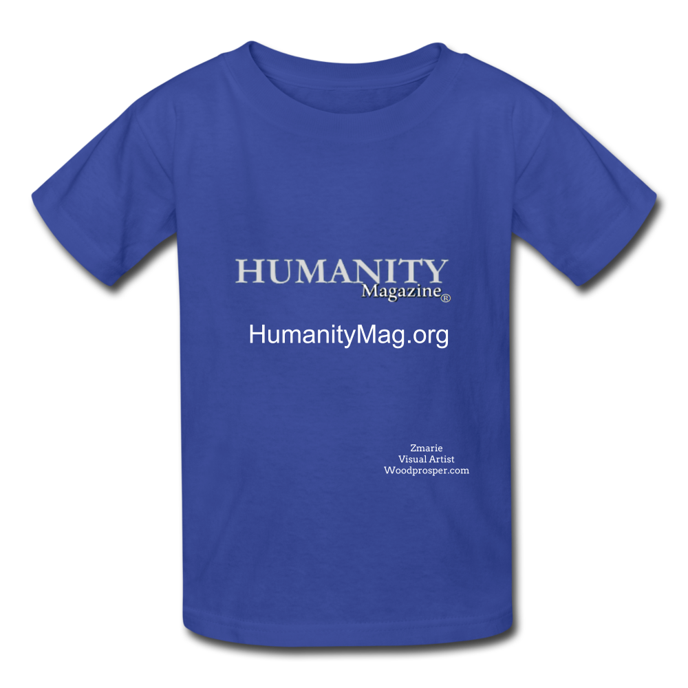Humanity Magazine Kids' T-Shirt - royal blue