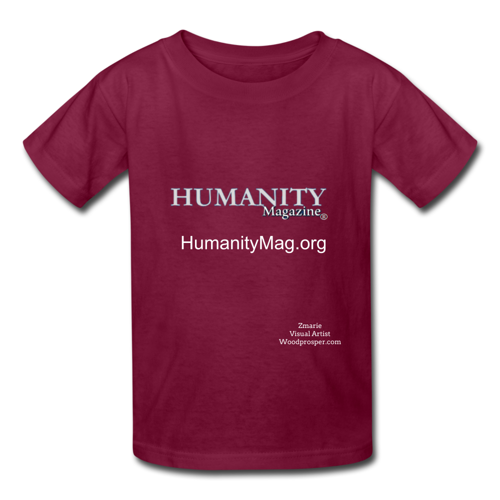 Humanity Magazine Kids' T-Shirt - burgundy