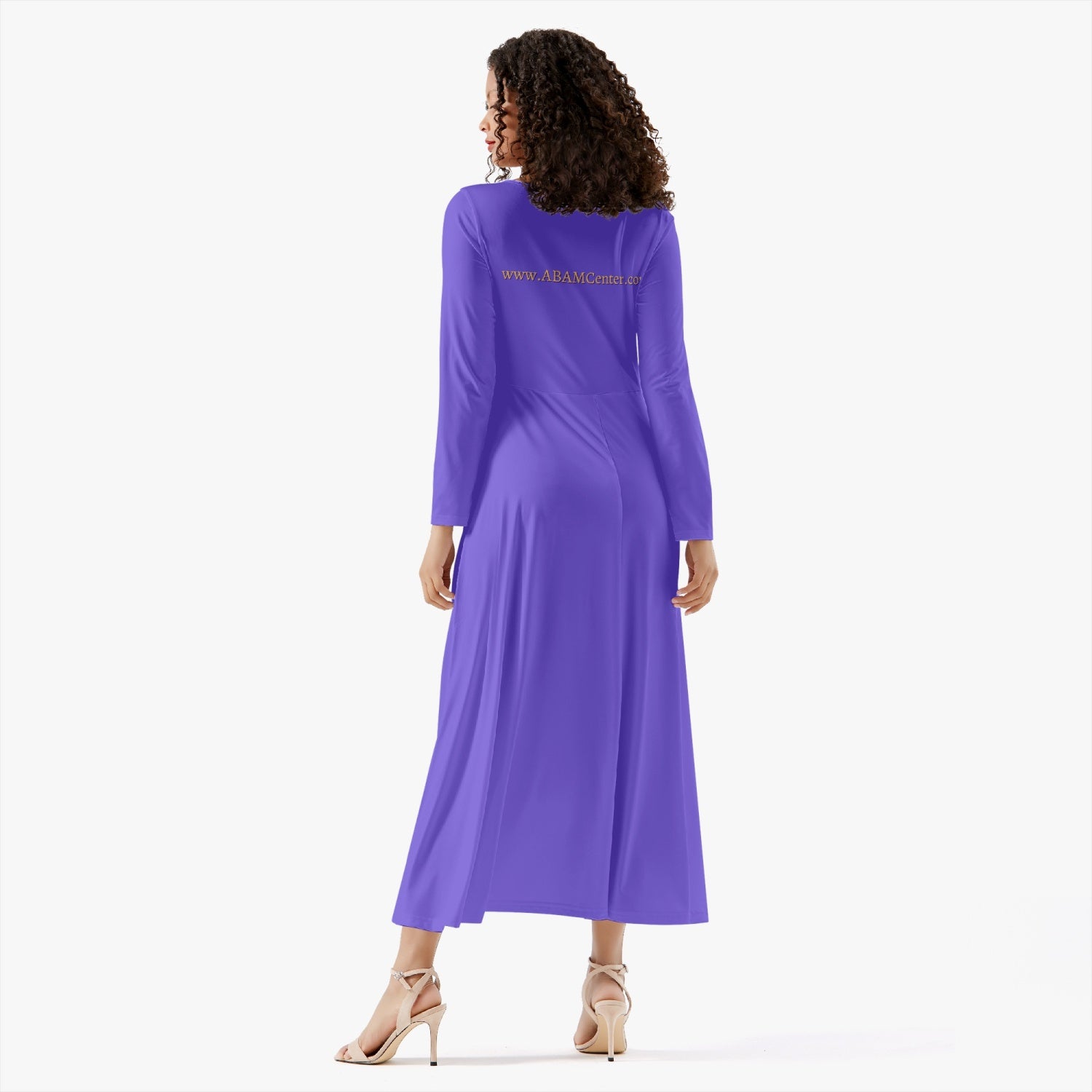 ABAM Center Basic Women's Long-Sleeve One-piece Dress