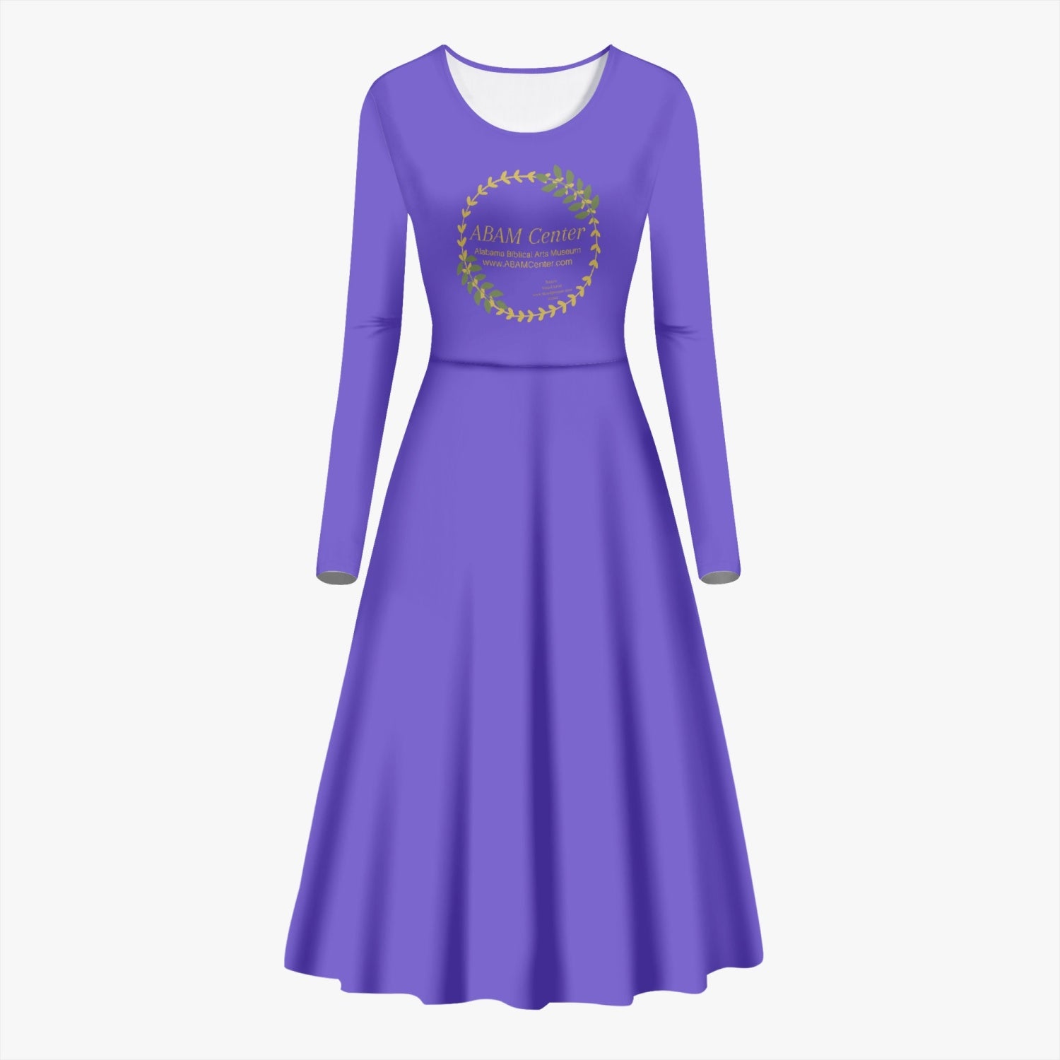 ABAM Center Basic Women's Long-Sleeve One-piece Dress