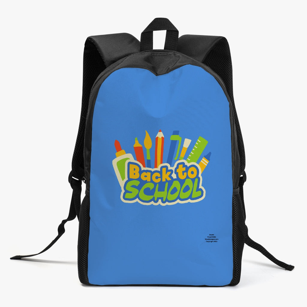 Back To School Kid's School Backpack (Blue)